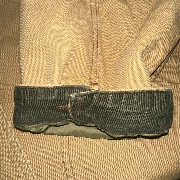 Vtg LL Bean  Chore Coat Barn Field Canvas Jacket Primaloft Flannel Lined - Picture 12 of 16